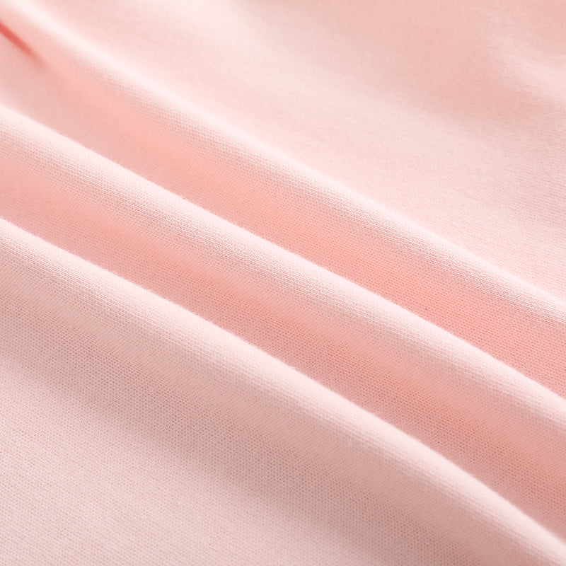 Vauva FW23 - Baby Girls Solid Cotton High Waist Trousers (Pink) - My Little Korner