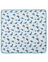 VAUVA Vauva FW23 - Baby Boy White Goose All Over Print Cotton Blanket (Blue) Blanket