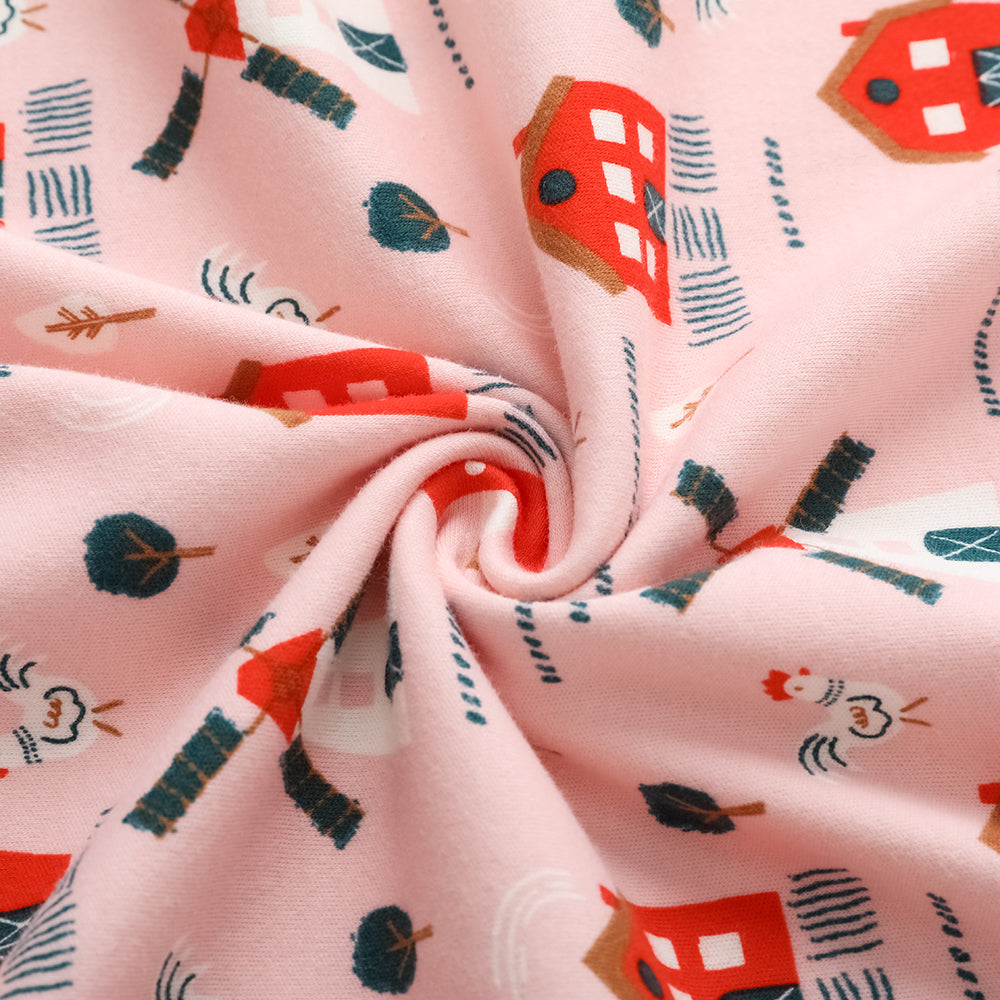 Vauva FW23 - Baby Girl Pinwheel All Over Print Cotton Blanket (Pink) - My Little Korner