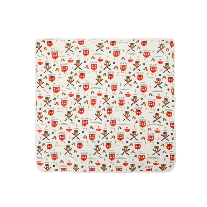 Vauva FW23 - Baby Girl Pinwheel All Over Print Cotton Blanket (White)