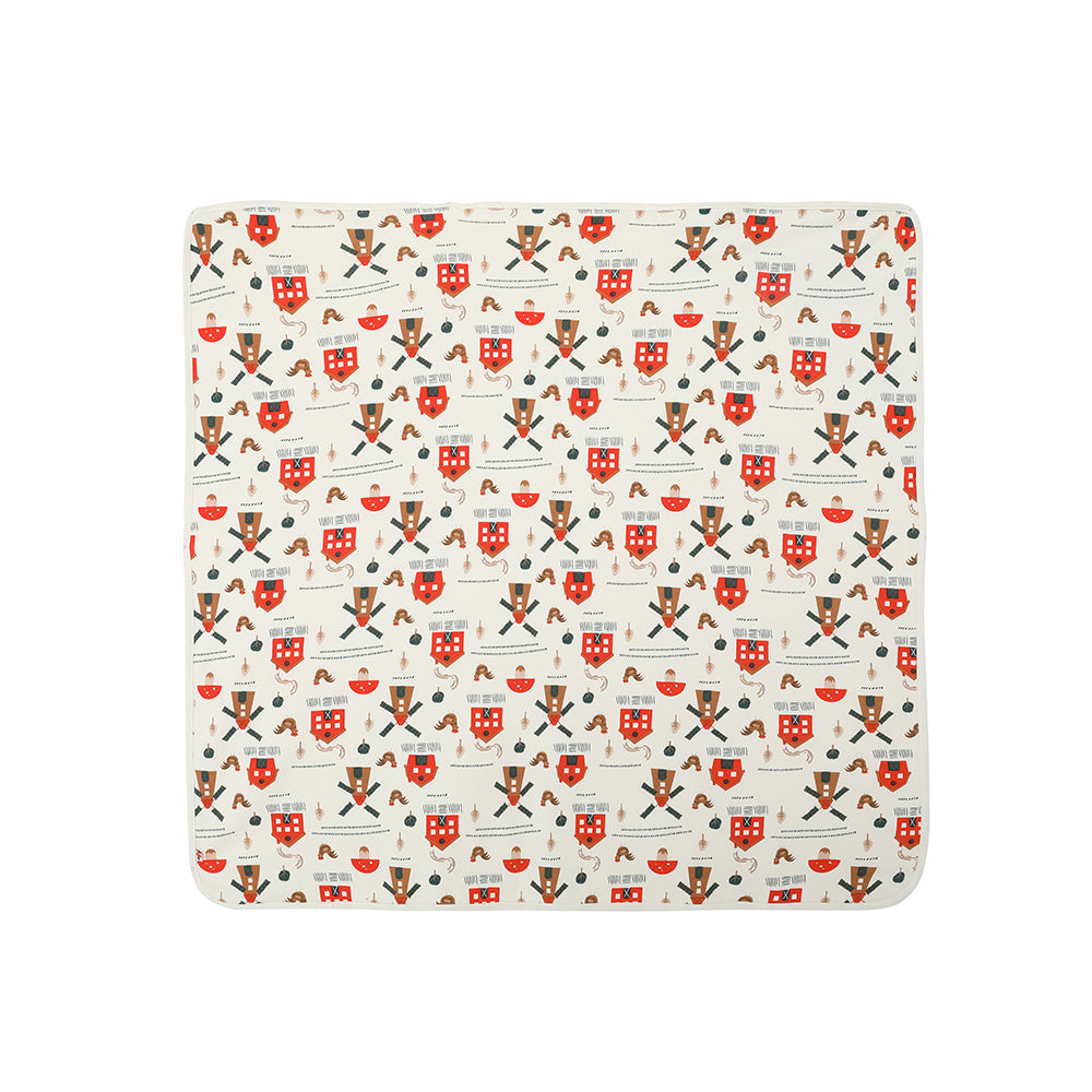 VAUVA Vauva FW23 - Baby Girl Pinwheel All Over Print Cotton Blanket (White) Blanket