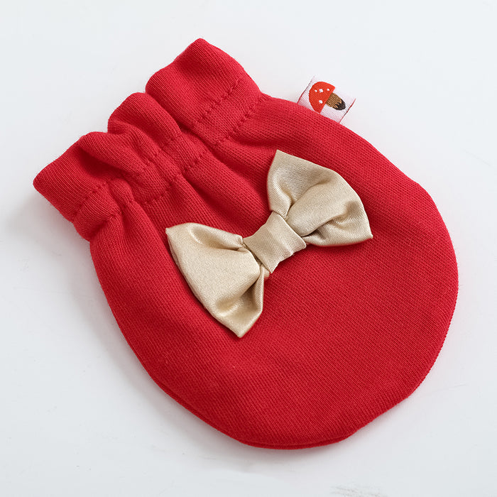 Vauva FW23 - Baby Girls Nordic Christmas Style Cotton Mittens
