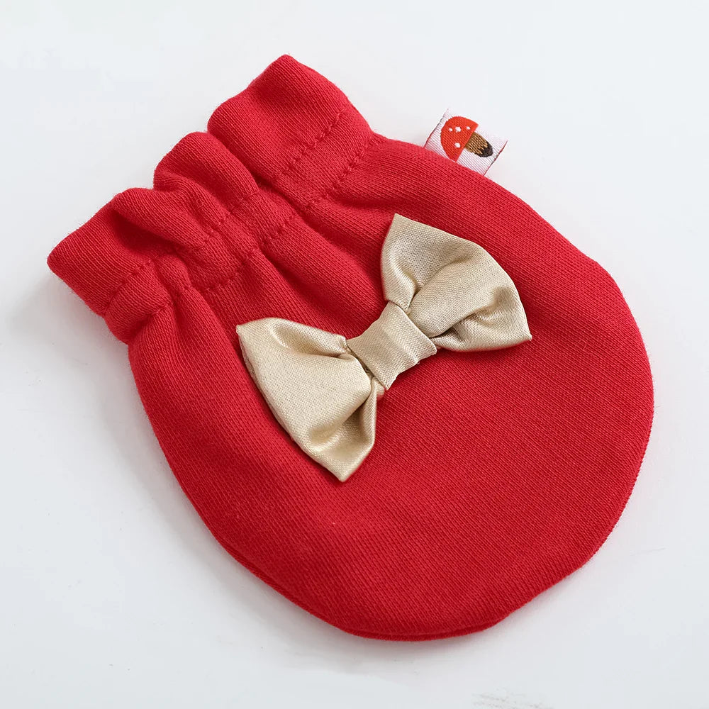 VAUVA Vauva FW23 - Baby Girls New Year Festival Cotton Mittens