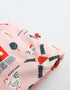 VAUVA Vauva FW23 - Baby Girls Pinwheel All Over Print Cotton Hat (Pink)