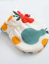 VAUVA Vauva FW23 - Baby Unisex Fruit All Over Print Cotton Mittens (White)
