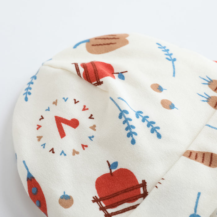 Vauva FW23 - Baby Girls Nordic Pastoral Style Cotton Hat