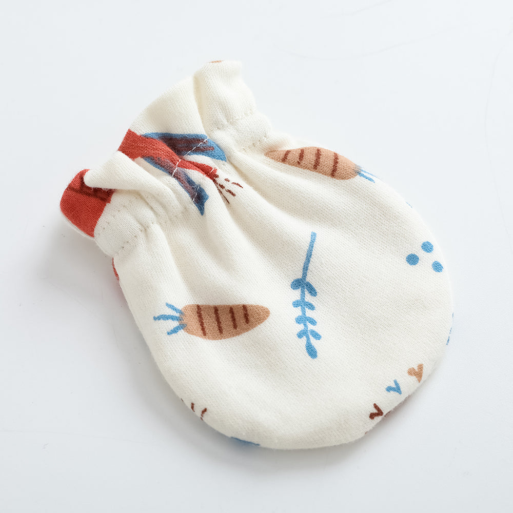 VAUVA Vauva FW23 - Baby Girls Nordic Pastoral Style Cotton Mittens