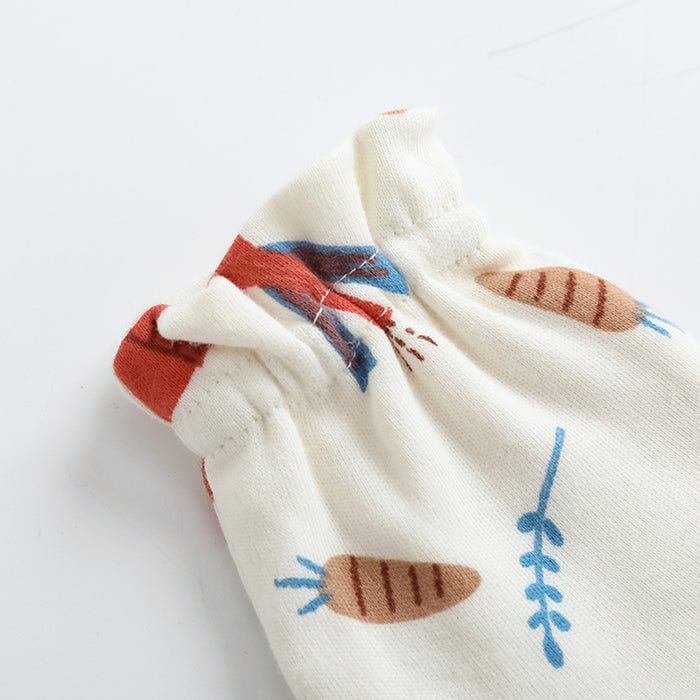 Vauva FW23 - Baby Girls Nordic Pastoral Style Cotton Mittens