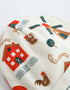 VAUVA Vauva FW23 - Baby Girls Pinwheel All Over Print Cotton Hat (White)