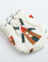 VAUVA Vauva FW23 - Baby Girls Pinwheel All Over Print Cotton Mittens (White)