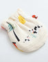 VAUVA Vauva FW23 - Baby Unisex Nordic Style All Over Print Cotton Mittens (White)