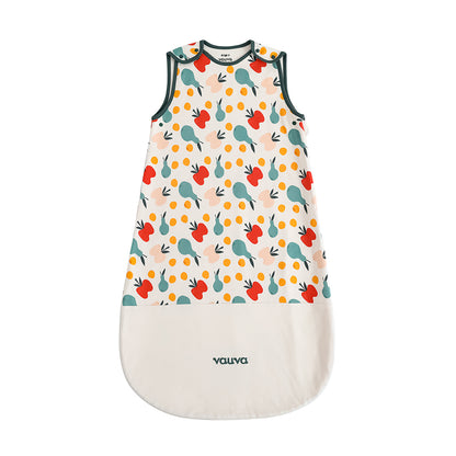 VAUVA Vauva FW23 - Baby Unisex Fruit All Over Print Cotton Sleeping Bag (Green) Sleeping Bags