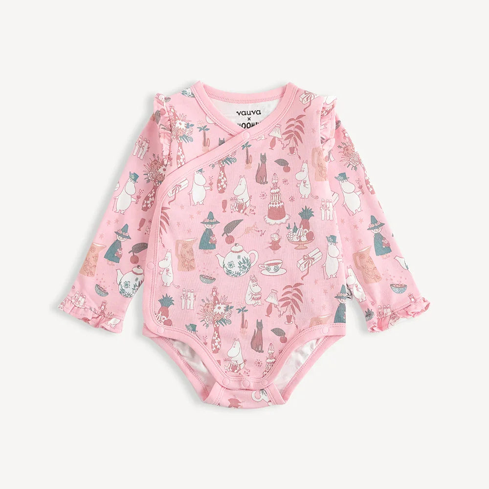 Baby Long Sleeve Organic Cotton Wrap Bodysuit