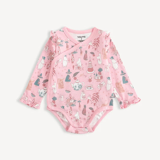 Baby Long Sleeve Organic Cotton Wrap Bodysuit