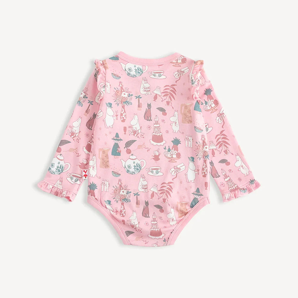 Baby Long Sleeve Organic Cotton Wrap Bodysuit