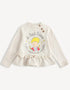 Girls Character-Print Flare Hem Top
