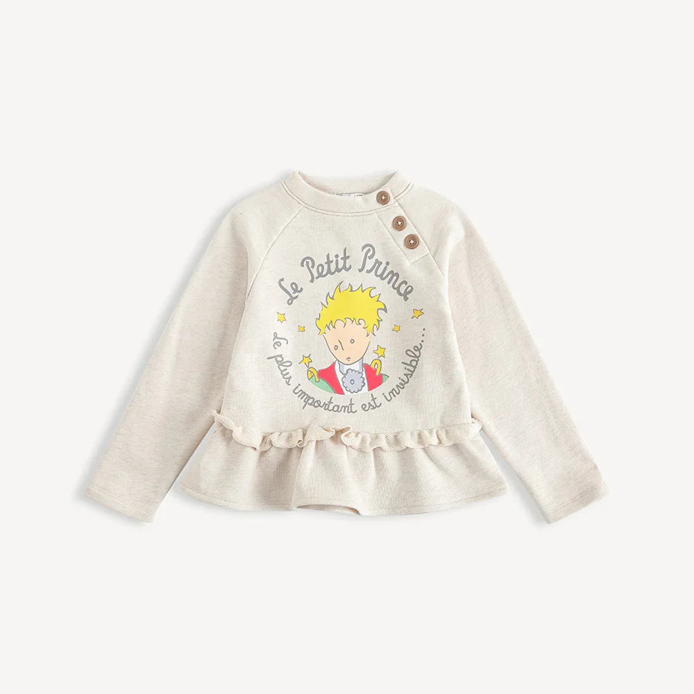 Girls Character-Print Flare Hem Top