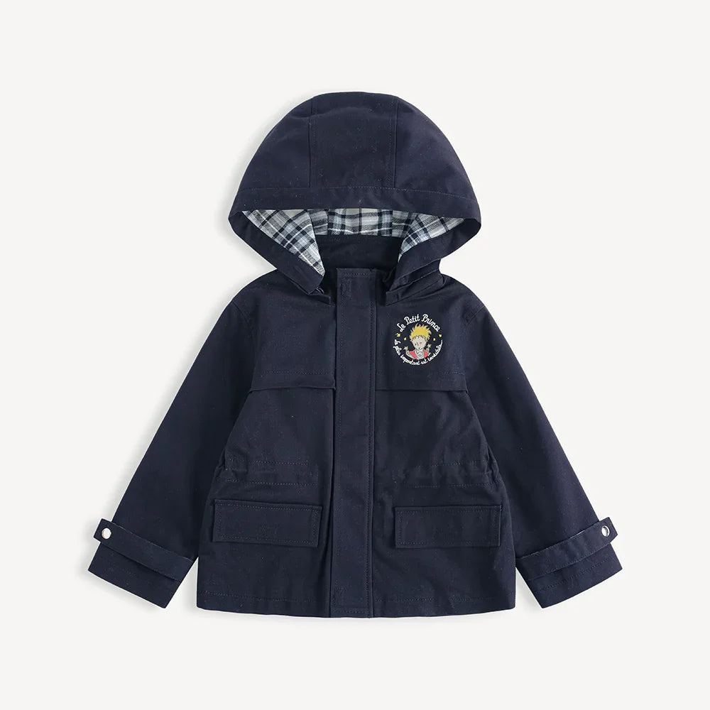 Embroidered Hooded Jacket