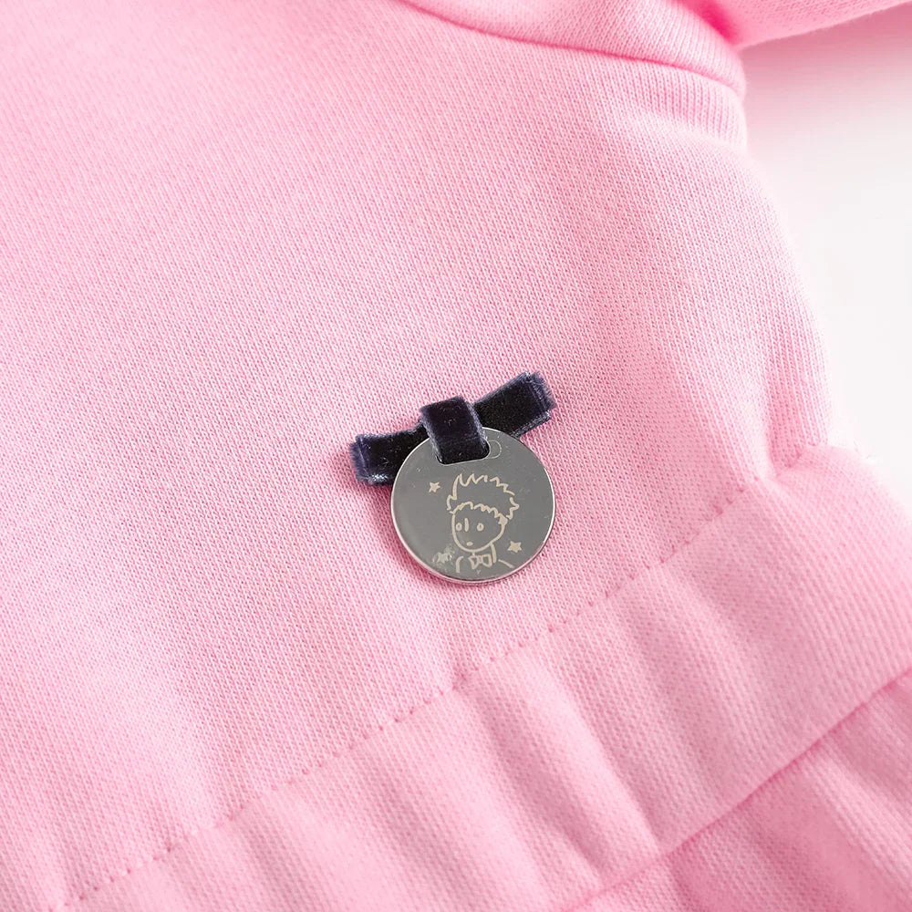 Girls Printed Puritan Collar Sweatdress