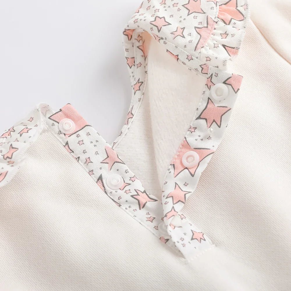 Girls Printed Puritan Collar Sweatdress