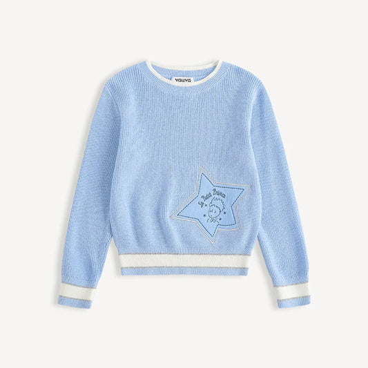 Kids Star‑Embellished Knit Jumper