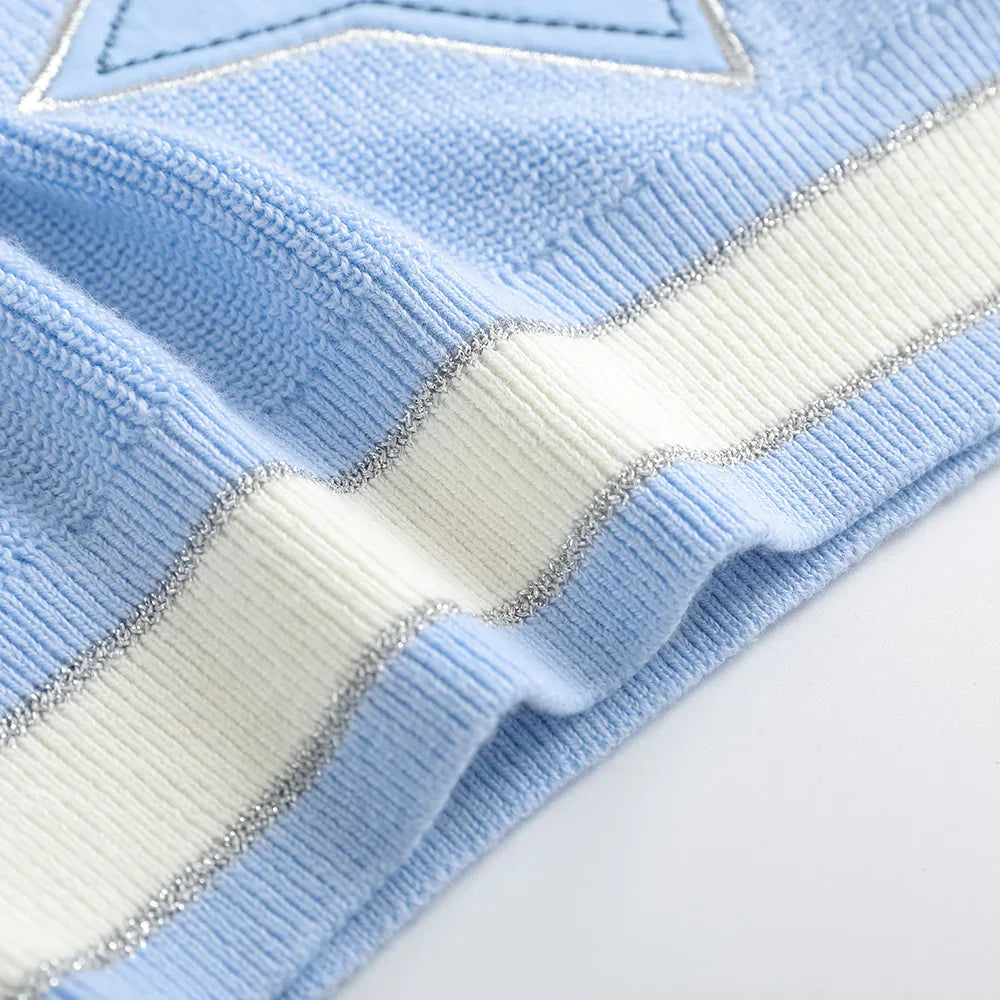 Kids Star‑Embellished Knit Jumper