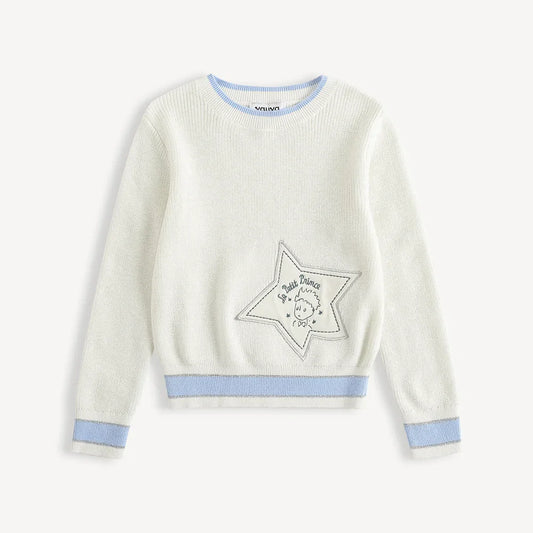 Kids Star‑Embellished Knit Jumper
