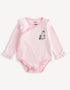 Baby Long Sleeve Pink Wrap Bodysuit