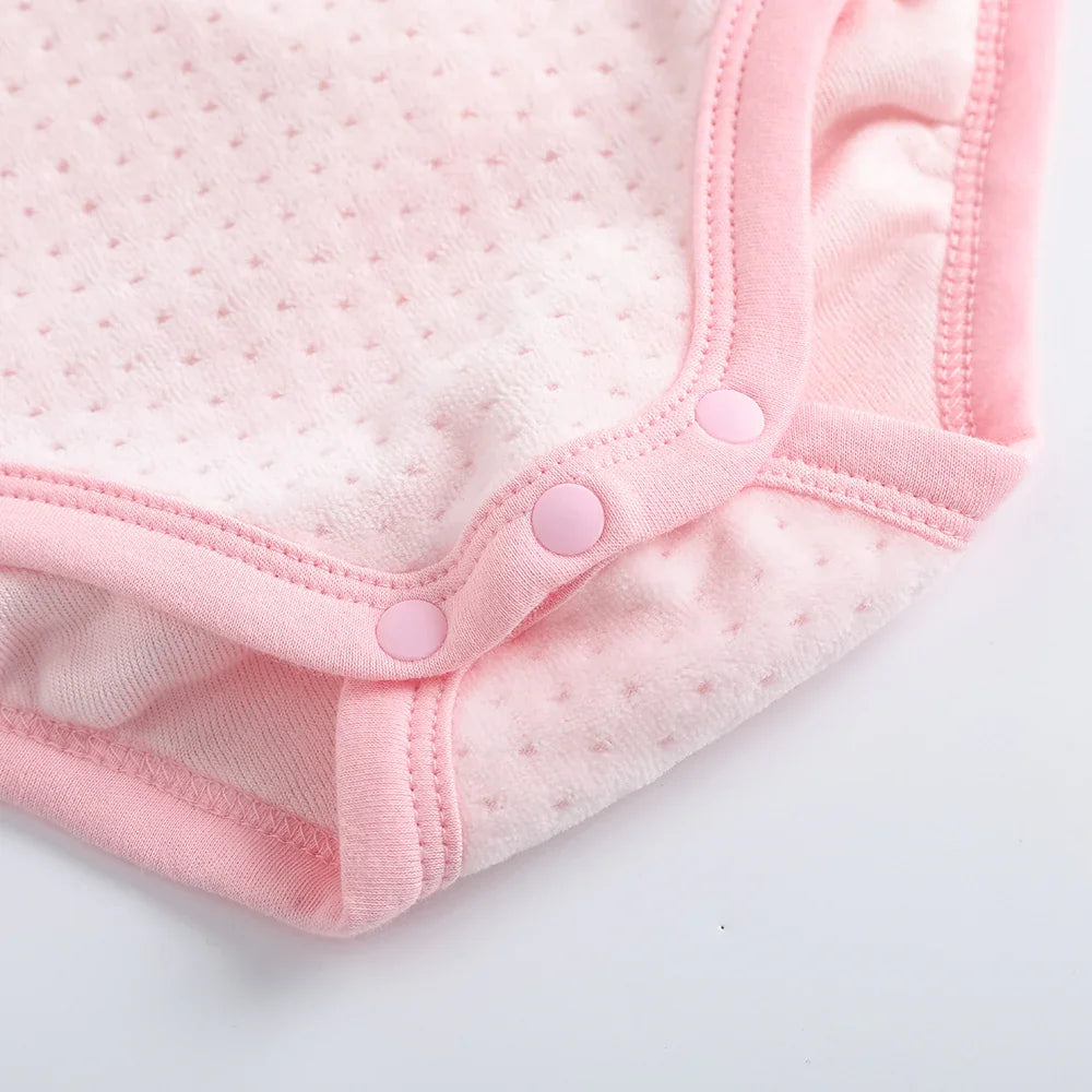 Baby Long Sleeve Pink Wrap Bodysuit