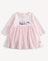 Baby Skirt‑Style Pink Coveralls Dress
