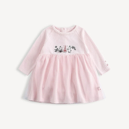 Baby Skirt‑Style Pink Coveralls Dress