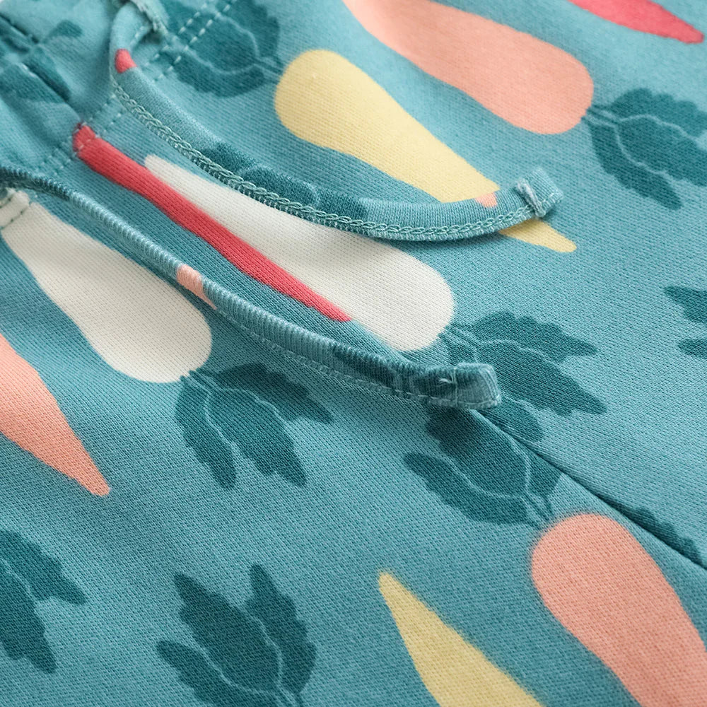VAUVA Vauva FW23 - Baby Boy Carrot All Over Print Cotton Pants (Green) Pants