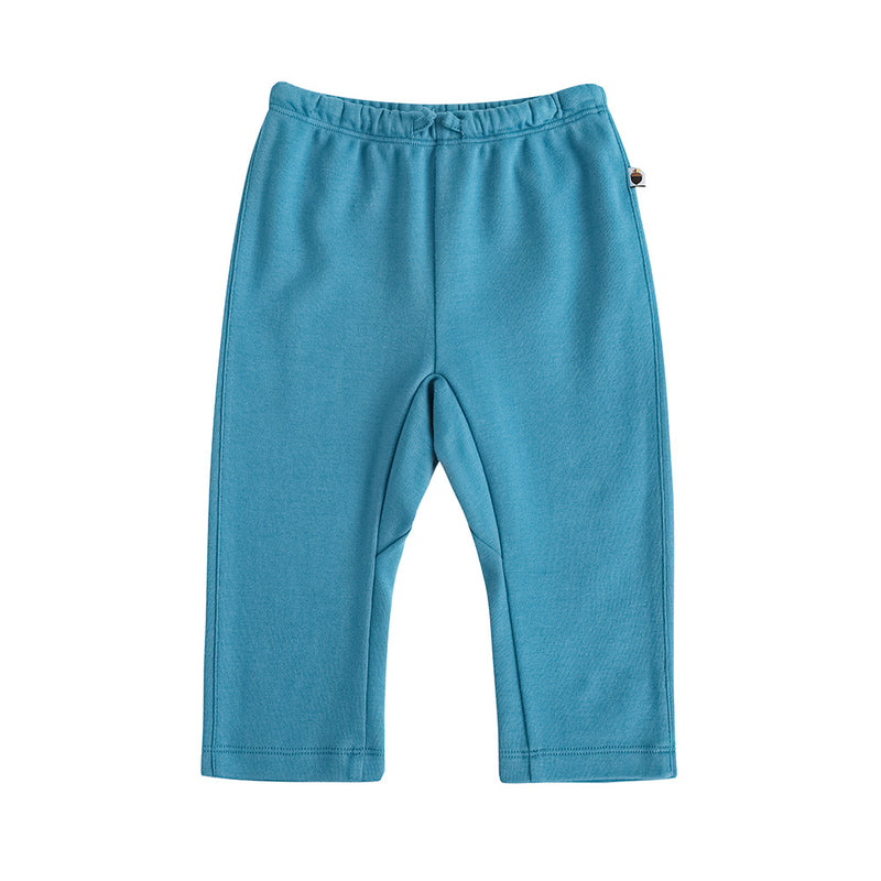 Vauva FW23 - Baby Boys Solid Cotton Trousers (Blue) product image front