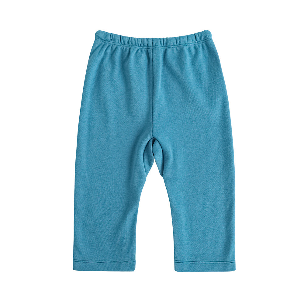 Vauva FW23 - Baby Boys Solid Cotton Trousers (Blue) product image back