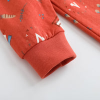 Vauva FW23 - Baby Girls Nordic Style Cotton Romper (Red)