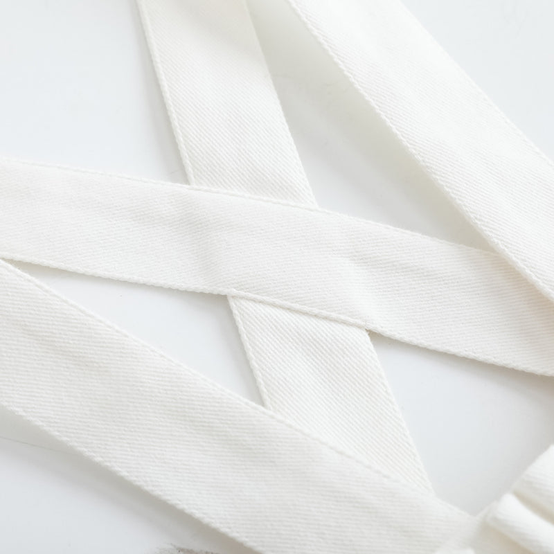 Vauva FW23 - Girls Embroidered White Vest Suspender Skirt - My Little Korner