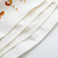 Vauva FW23 - Girls Embroidered White Vest Suspender Skirt