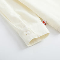 Vauva FW23 - Girls Embroidered Collar Long Sleeve Shirt (White) - My Little Korner