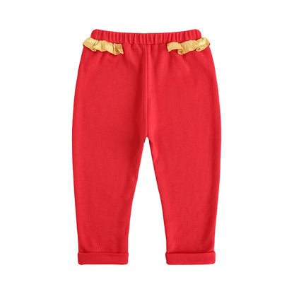 VAUVA Vauva FW23 - Baby Girls New Year Festival Cotton Pants Pants