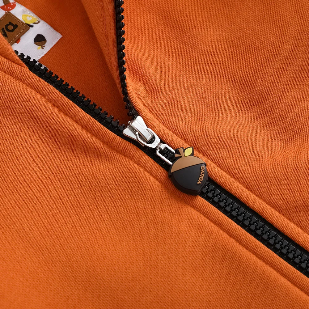 VAUVA Vauva FW23 - Boys Zip Long Sleeve Jacket (Orange/Black) Coat & Jacket