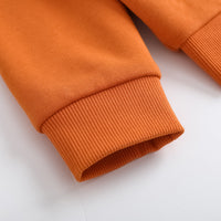Vauva FW23 - Boys Zip Long Sleeve Jacket (Orange/Black)-product image close up