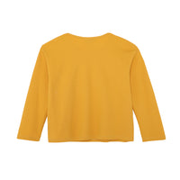 Vauva FW23 - Kids Cotton Long Sleeve Crewneck T-Shirt (Natural Yellow) product image back