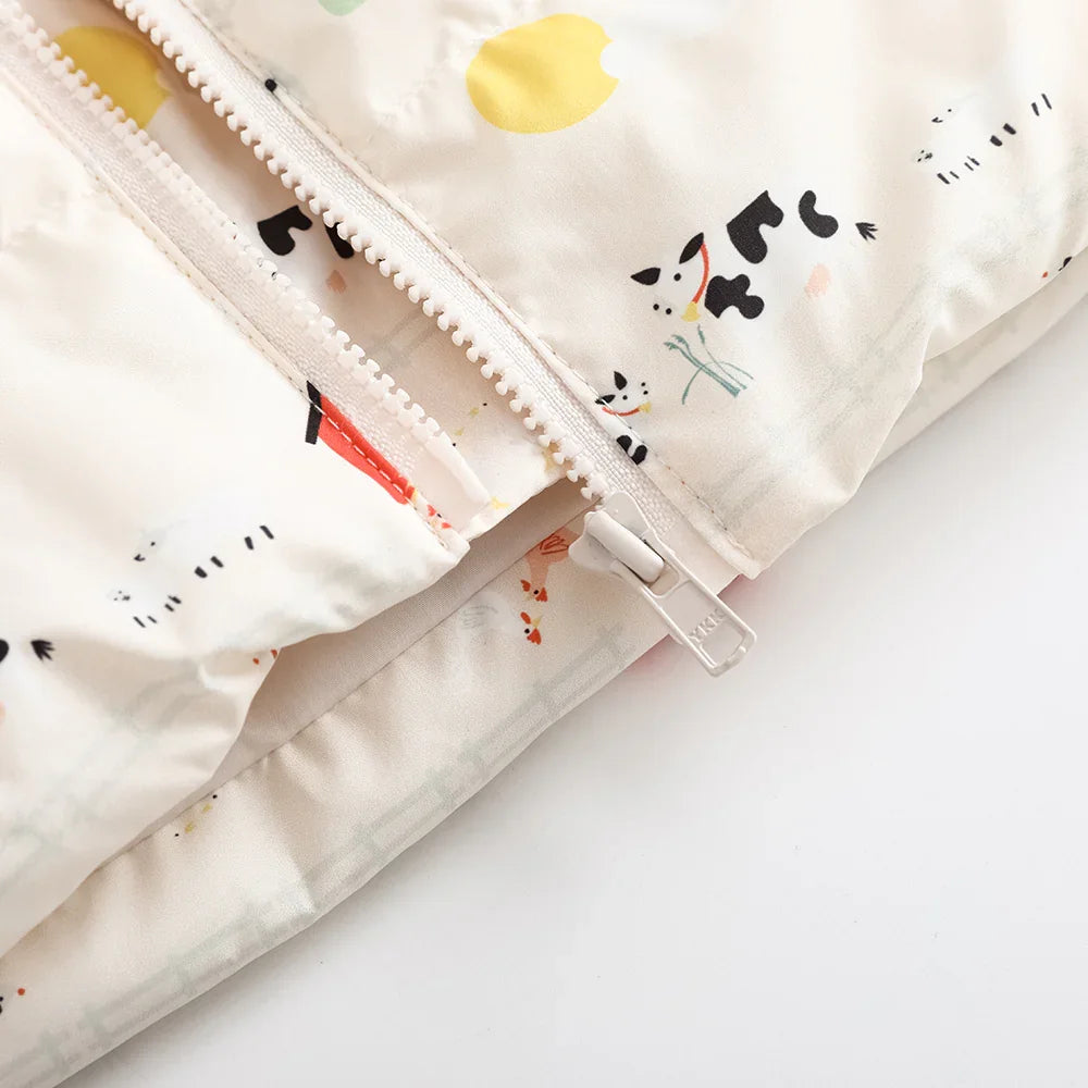 VAUVA Vauva FW23 - Baby Nordic Style Print Coat with Hood Coat & Jacket