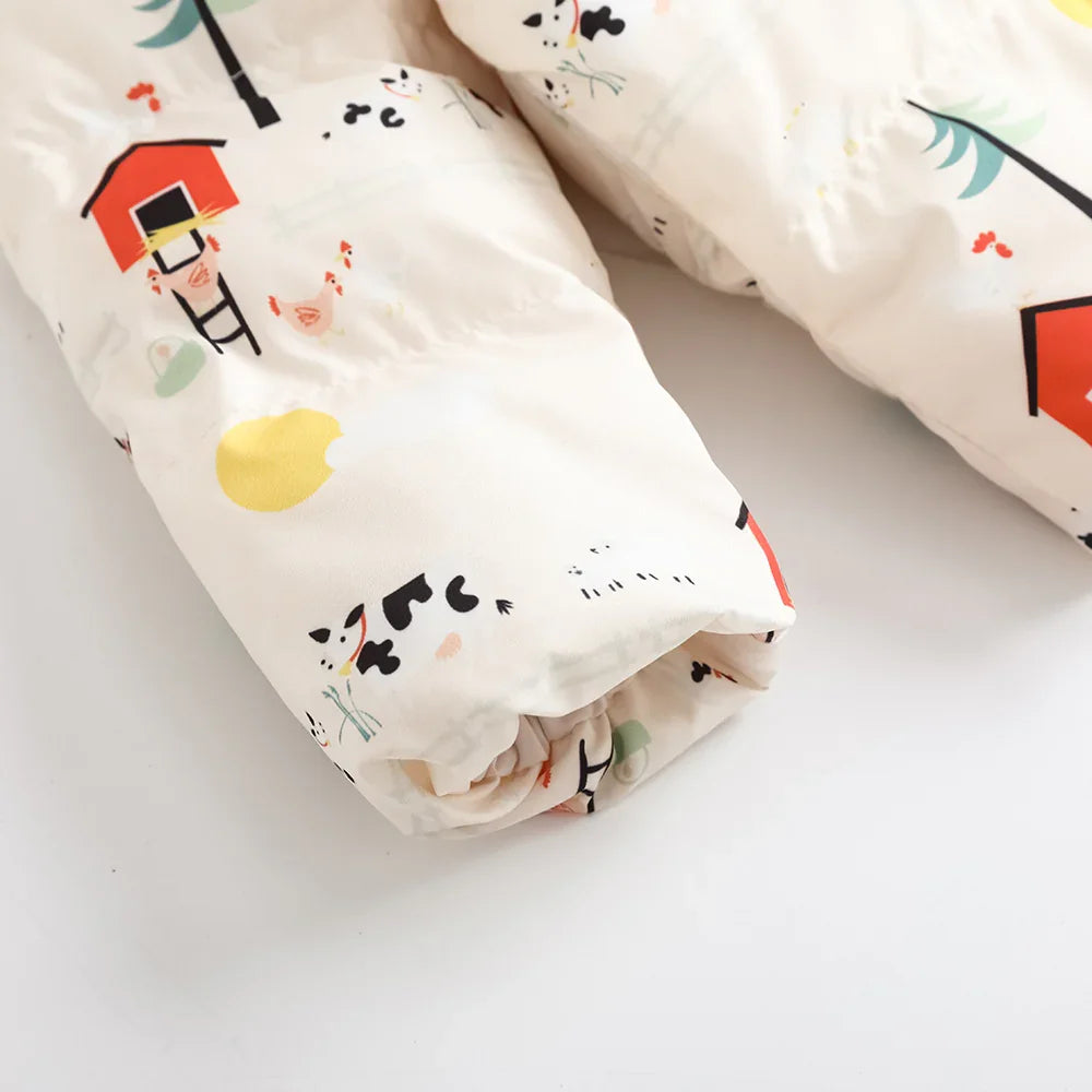 VAUVA Vauva FW23 - Baby Nordic Style Print Coat with Hood Coat & Jacket