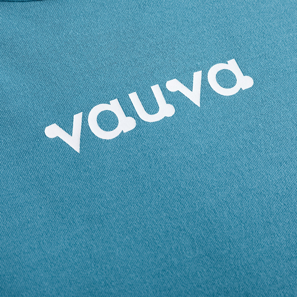 VAUVA Vauva FW23 - Girls Cotton Long Sleeve Crewneck T-Shirt (Blue)