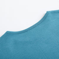 Vauva FW23 - Girls Cotton Long Sleeve Crewneck T-Shirt (Blue)