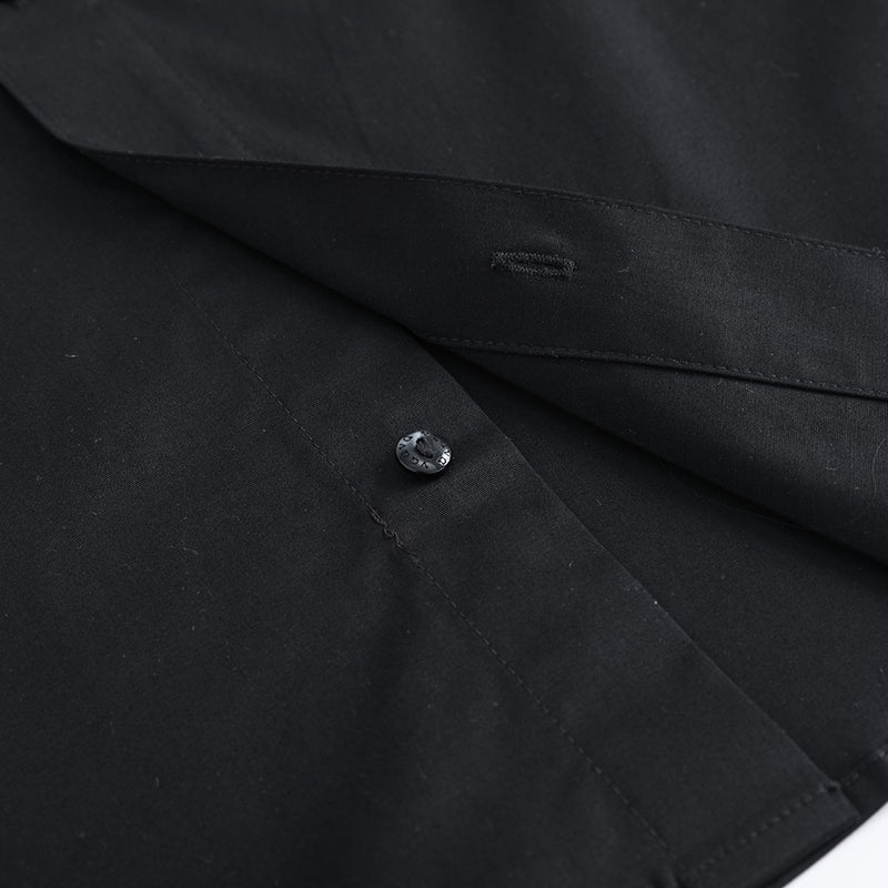 Vauva FW23 - Boys Cotton Shirt (Black)-product image close up