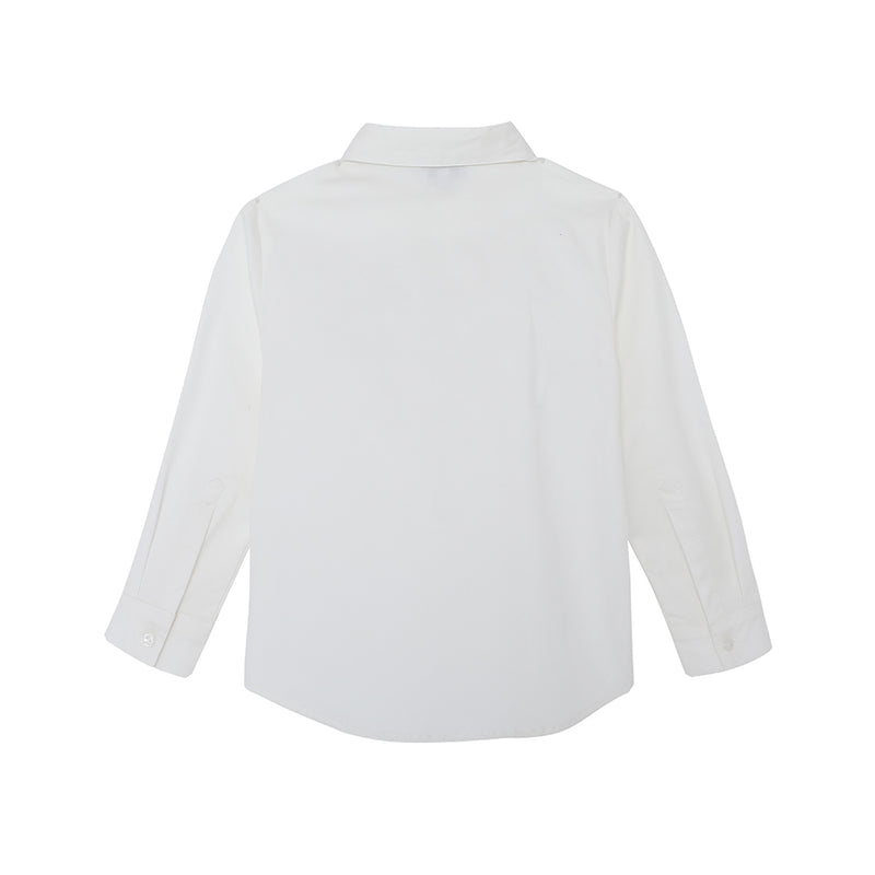 Vauva FW23 - Boys Cotton Shirt (White)-product image back