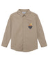 VAUVA Vauva FW23 - Boys Cotton Shirt (Khaki)