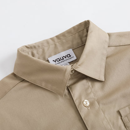 VAUVA Vauva FW23 - Boys Cotton Shirt (Khaki)